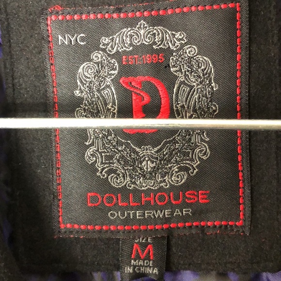 Dollhouse | BlackCropped Peacoat nwt.   M - Picture 7 of 10